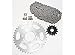 2003-2008 Suzuki LTZ400 Z400 400 O Ring Chain and Sprocket Black 14/40 96L