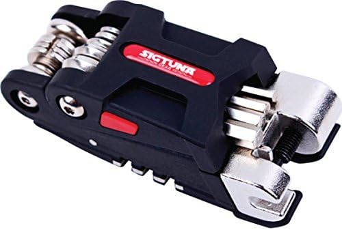 SIGTUNA Bike Tool Kit - Sturdy 19-in-1 Bike Multitool Repair Kit with All-You-Need Spoke, Wrench, Lever and Hex Multi-Tools and Biking Accessories for Mountain and Road Cycling
