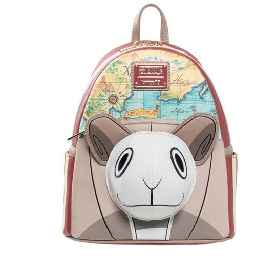 Loungefly Exclusivo One Piece Going Merry Ship Mini-mochila, 25,4 cm A x 23 cm L x 12,7 cm P, couro sintético, Entertainment Earth Exclusive