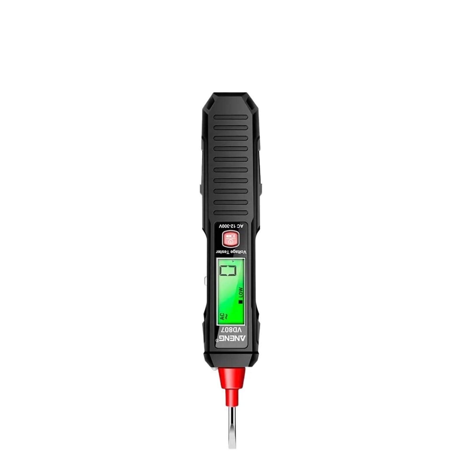 VD807 VD807 Inteligentny tester napięcia AC 12-300 V czujnik NCV detektor przewodów profesjonalne narzędzie dla elektryków 50/60 Hz(Black)