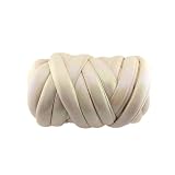 Chunky Yarn,Trapillo para Crochet Hilo grueso y voluminoso de imitación cuero metal, 500 g, for tejer a mano, for hacer cestas, mantas, alfombras, bricolaje(2-1)