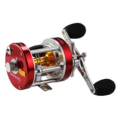 KastKing Rover Round Baitcasting Fishing Reel, Perfect Conventional Reel for Catfish, SalmonSteelhead, Striper Bass and Inshore Saltwater Fishing Reel, Reinforced Metal Body