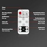 Briloner - LED Ceiling Light, Dimmable Ultra Slim Panel Lamp, 58x20x3 cm, Backlight Effect, CCT Adjustable Light, Flush Mount, Remote Control, Night-Light Function, 23W, Living Room, Kitchen, White - Image 8