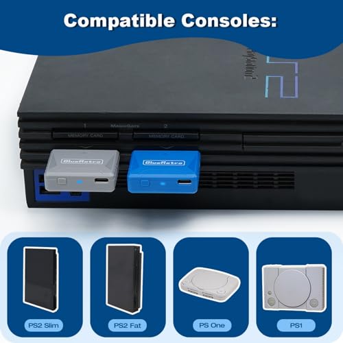 Image of BITFUNX BlueRetro PS2 /PS1 /PS One Wireless Controller Adapter - Support Firmware Upgrade, Dual-Mode BT, Keymap Configuration, Compatible with PS3 /PS4 /PS5,Series X /S,Switch Pro Bluetooth Controllers