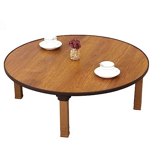 Table basse ronde pliante de style japonais, design écoresponsable pour baie vitrée épurée - 2
