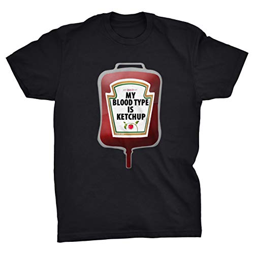 Viper My Blod Type is Ketchup tomatsås rolig t-shirt
