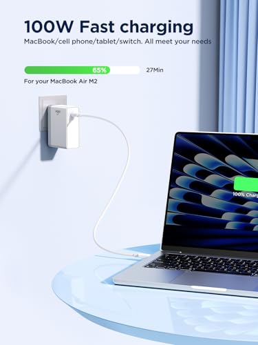 Mac Book Pro Charger - 100W USB C Charger Fast Charger Block for MacBook Air & MacBook Pro - image 2