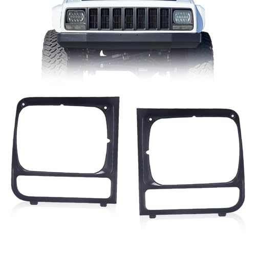 CarPartsDepot Headlight Door Bezel Fits Cherokee 1997-2001 (Driver and Passenger Side)