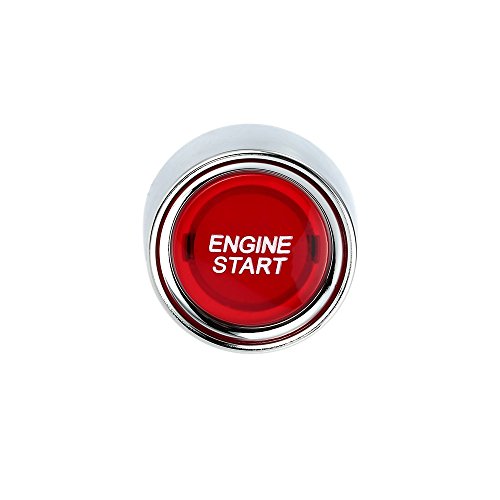 Jtron® Start Engine Button car Dc 12v 50a Red Car Start Engine Button Light Switch Push Start Ignition Switch for Racing Sport (ON)-Off momentary Switch (Red) - Image 3