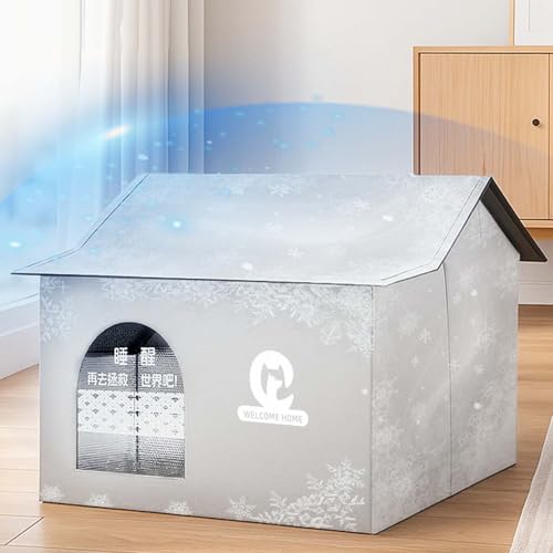 Maison pour chat d'extérieur imperméable et pliable pour abri toutes saisons