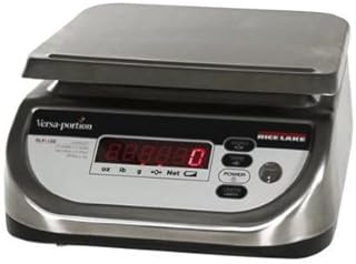 Rice Lake Portion control Stainless steel Washdown Scale,RLP-60S 60 x 0.02 lb Versa-portion, 110-230VAC autoranging power supply, US cord,NTEP, Legal for trade, NEW