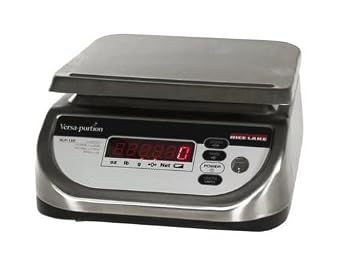 Rice Lake Portion Control Stainless Steel Washdown Scale,RLP-15S 15 x 0.005 lb Versa-Portion, 110-230VAC autoranging Power Supply, US Cord,NTEP, Legal for Trade, New