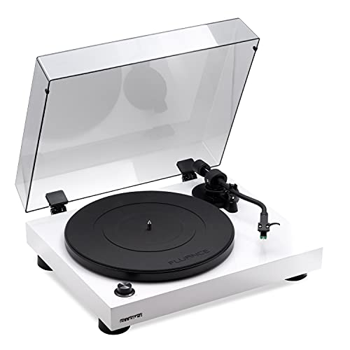 Image of Fluance RT81 Turntable with AT95E Cartridge, Belt Drive, Built-in Preamp, Adjustable Counterweight - Piano White