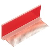 VALICLUD Tragbarer Glätteisen Kammaufsatz für Haare Glättbürste mit Feinen Zähnen Hitzebeständig Bruchsicher Vielseitig für Friseursalon und Heimgebrauch Glattes Styling und Haarpflege