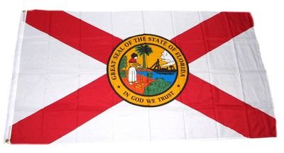 FahnenMax Drapeau États-Unis Florida neuf 90 x 150 cm
