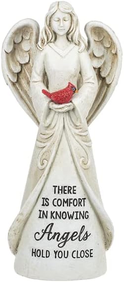 Ganz Memorial Indoor/Outdoor Garden Angel Figurine ~ 11.5 Inches Tall (There is Comfort in Knowing Angels Hold You Close)