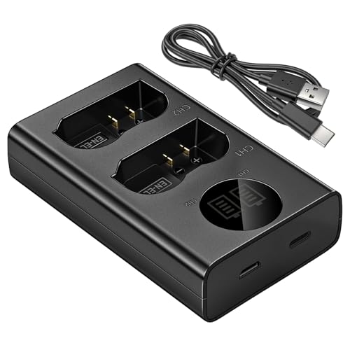 Image of EN-EL15c Battery Charger for Nikon Camera: Z6 III Z5 II D750 D7500 EN-EL15 - Dual Slot USB Charger for Car/Power Bank Charging