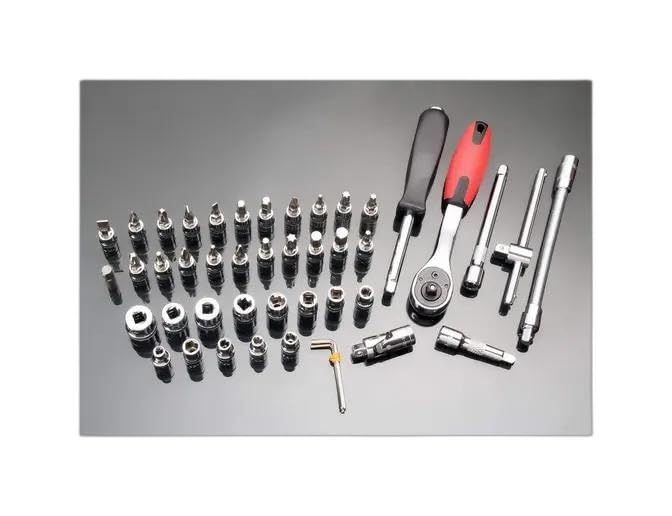 46-Piece Tool Kit for Home, Car & Bike Repair | Durable Spanner, Socket & Wrench Set | Compact DIY Tool Kit for Automotive & Bike Maintenance | Portable Hand Tools with Storage Case