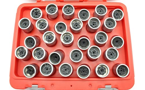 Image of TMAX 30p Anti-Theft Wheel Lug Nut Removal Socket Key for Mercedes Benz