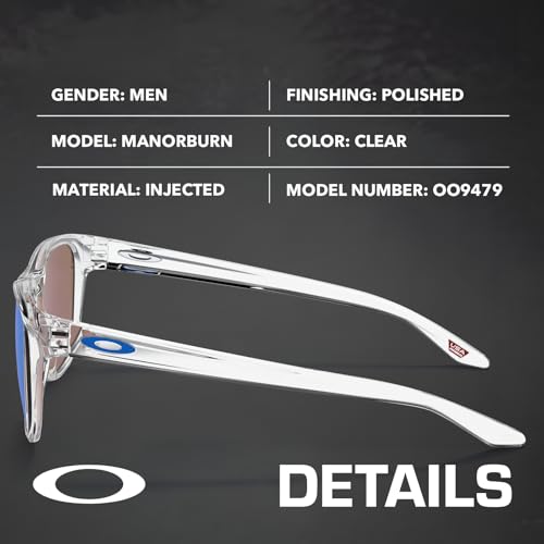 Image of Oakley MANORBURN OO9479 Square Shape Sunglasses With Official Eyewear Kit | Non-Polarized, Men's Sunglasses