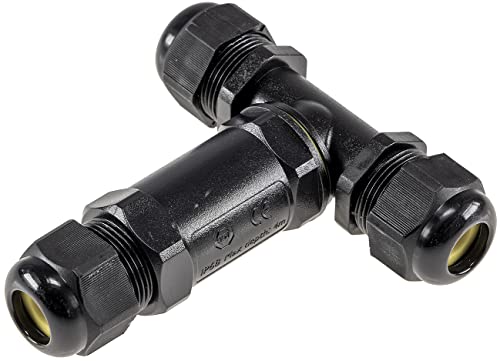 ChiliTec Kabelverbinder Wasserdicht 3-polig Y-Adapter Kabelmuffe IP68 Verbinder für Erdkabel I Aussen Pool Gartenleuchten Pumpe für Kabel Ø 8-11mm