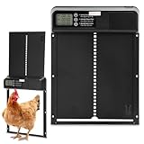 batterie cage elevage Matériau de qualité supérieure : notre chatière pour poules est fabriquée en alliage d'aluminium de qualité supérieure et ABS, robuste et durable et étanche selon la norme IPX4, de sorte qu'elle peut être utilisée même par temps pluvieux, neige et poussiéreux, ce qui vous offre une meilleure expérience et rend votre vie plus confortable.