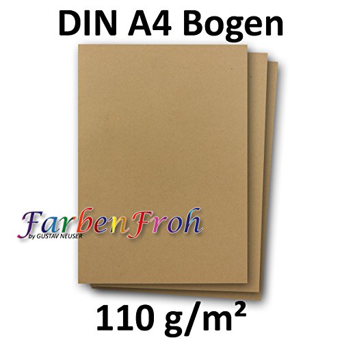 A4paper sheet, arched, both parents 50 Blatt S30-Sandfarben - Image 2
