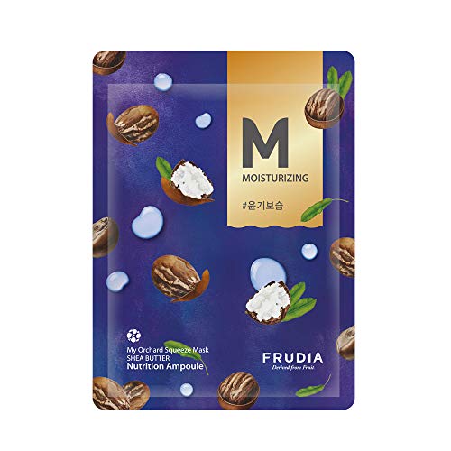 Frudia Welcos My Orchard Squeeze Mask – Shea Butter | Korean Skin Care Hydrating Face Moisturizer Sheet Beauty Mask | Moisturizing Face Mask W/Shea Butter & Honey Extracts (Pack Of 10 Sheet Masks) #TOP1