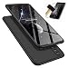 Produktbild MISSDU Thin Fit Huawei Honor 8X Hülle mit Panzerglas, Hart PC Hardcase Schutzhülle Schale Schlanke Handyhülle Case (Schwarz)