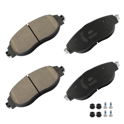 Image of cciyu D1633 Front Ceramic Disc Brake Pads Kit For Audi For A3 2020,For A3 Quattro 2020,For A7 Quattro 2017-2018,For VW For CC 2013-2016,For Golf R 2015-2019,For GTI 2016-2021,For Jetta 2019-2023