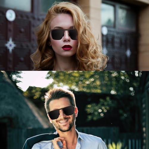 Flat-Folding Polarized Aviator Sunglasse Lightweight UV400 Protection Collapsible Travel Design for Men & Women3