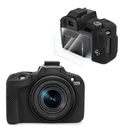 VOVMOEYA Lm CANON EOS R50ƌ JیP[X[KXtB2t 9H 0.25mm]AEOS R50{fBP[X \tgȃVR ~[XJJo[ y Sʕی Orڑ\ ϏՌ ~
