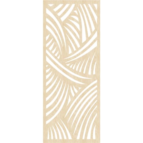 Image of 31 3 /8 inchW x 79 3 /8 inchH x 1 /4 inchT Chester Decorative Fretwork Wood Wall Panels, Birch