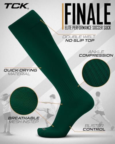 Image of Finale Soccer Socks Youth & Adult | Knee High Men's & Kids Soccer Socks | Stretch Fit for Shin Guards | Made in the USA
