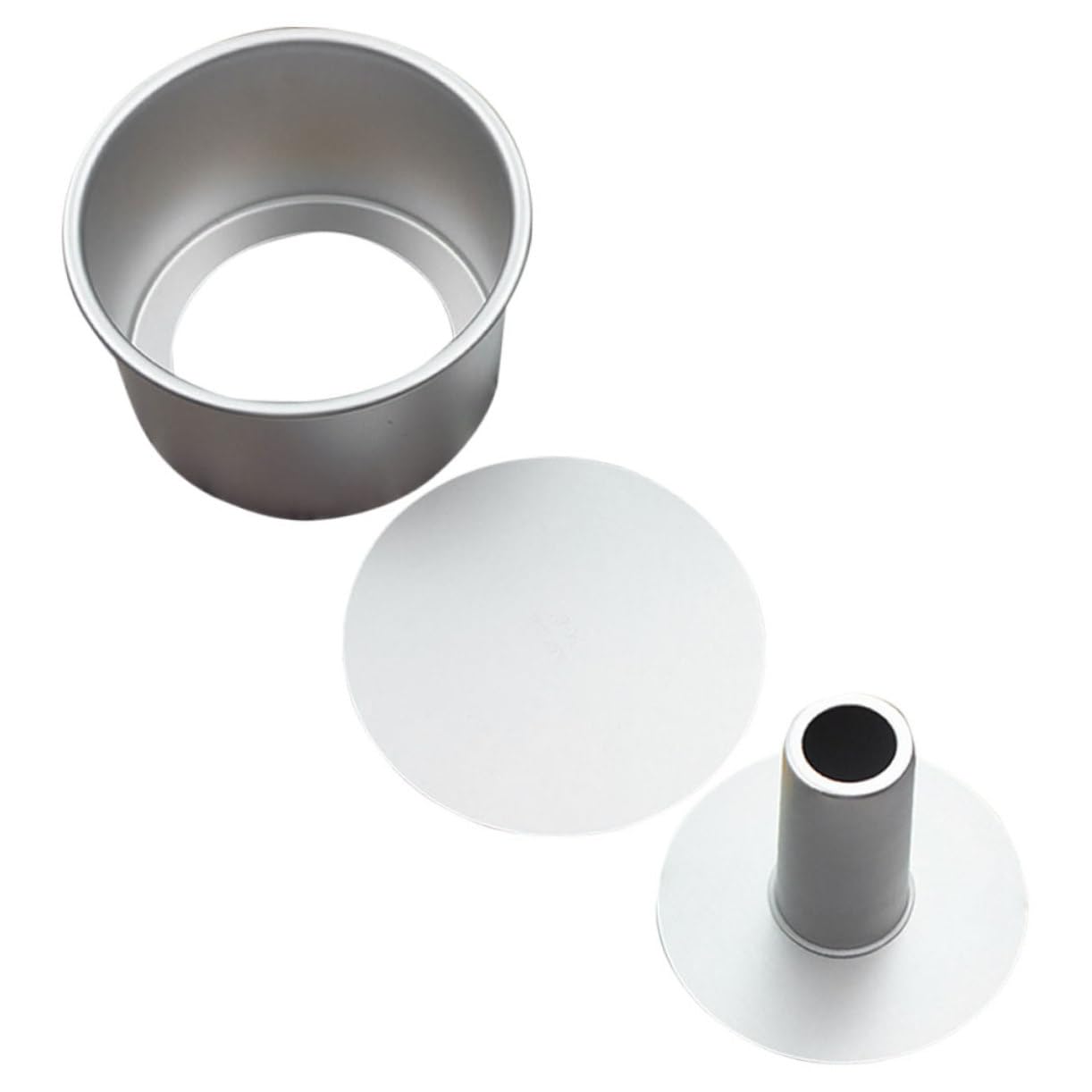 Kuchenform Runde aus Aluminiumlegierung Wiederverwendbar 20cm mit Abnehmbarem Boden für Gleichmäßiges Backen im Ofen