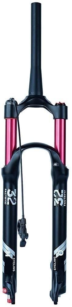 Fourche de suspension à air pour VTT anti vibration débattement 120mm alliage léger
