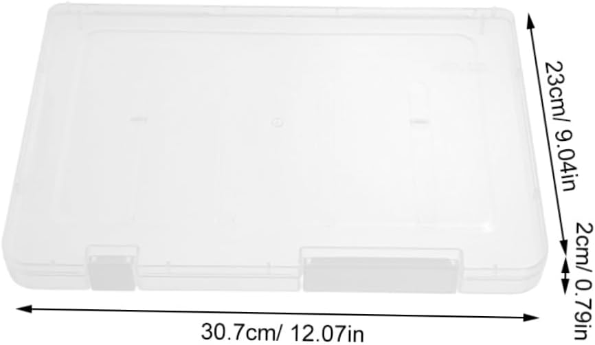 IMIKEYA 2pcs Clear Plastic Storage Containers for Crafts and Jewelry Stackable Puzzle Organizer Transparent Lid for Beads Nuts and Parts Organization