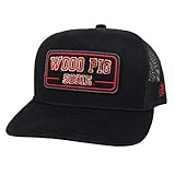 HOOEY Men's University of Arkansas Officially Licensed Collegiate Adjustable Snapback Hat w/Rectangle Patch Black