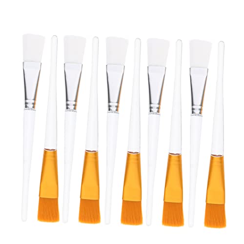 PATKAW 10 Piezas Cepillo de máscara de barra de cristal piel suave equipo maquillaje de cara pro pinceles maquillaje pinceis maquilhagem aplicador de lodo herramienta de máscara nylon