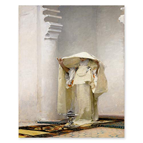 Spiritual Art Woman Portrait John Singer Sargent Painting Print Mystical Morocco Smoke of Ambergris - Unframed by Cloud Nine Prints