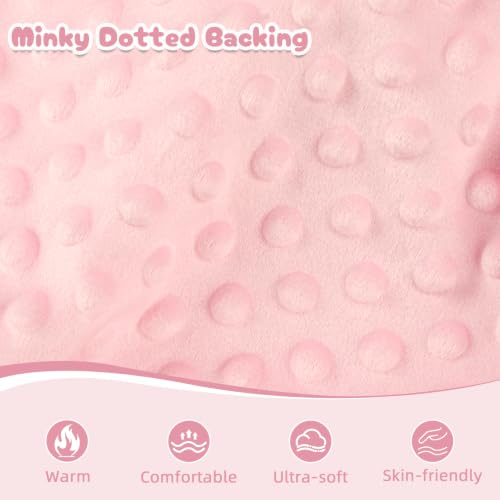 Image of Baby Car Seat Cover with Mesh Window for Boys,Pink Checkered
