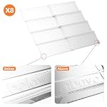 MUDEELA Clear Spice Drawer Organizer, 4 Tier- 2 Set (8 Packs) - Image 5