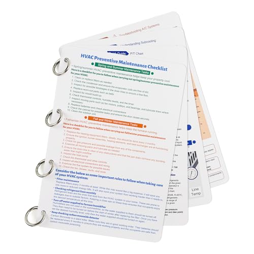 Kinaton HVAC Quick Reference Cards for Refrigerant Charging & Troubleshooting,
