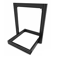 Vista 5 de 2 piezas de 200 mm de extrusión de aluminio 2040, riel lineal anodizado con ranura en V, estándar europeo, para piezas de impresora 3D y CNC DIY