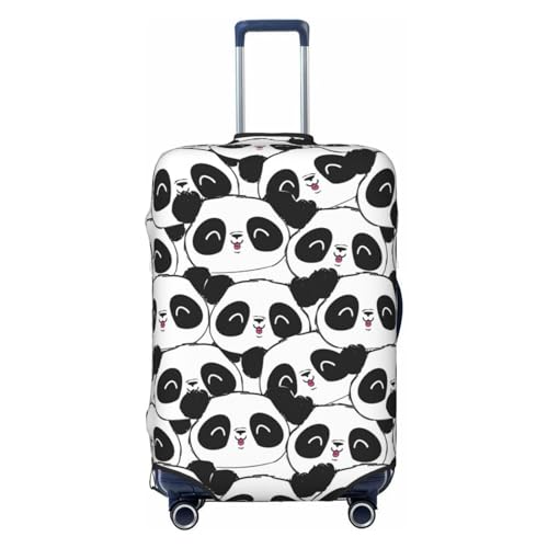 Panda Bear Luggage Cover Washable Elasticated Luggage Covers for Suitcase tsa Approved Stylish Dust and Scratch Resistant Luggage Case Protector