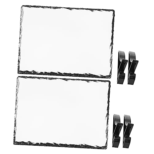 Housoutil 2sets Cornice per Foto Portafoto Personalizzato Stampa Sublimazione Cornice per Targhe Supporto Realizzata Materiali qualità e Naturali