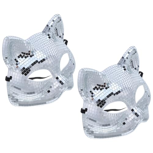 Masque disco miroir paillettes pour briller en soirée de carnaval