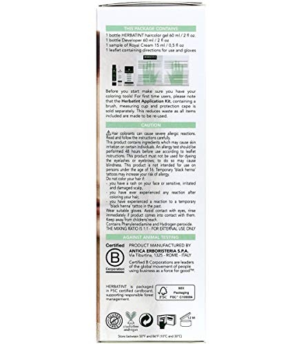 Herbatint 8R Rubio Cobrizo Claro Tinte Permanente 4 OZ miniatura 2