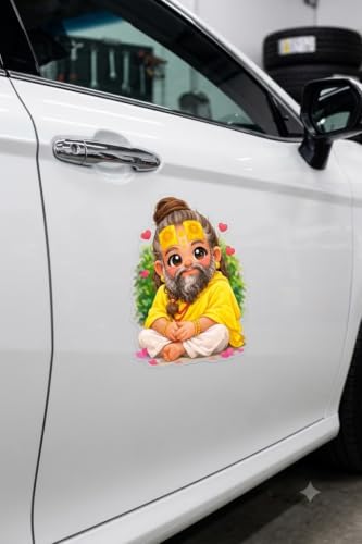 Image of Funny Monster Sticker for Cars, Trucks, Dents & Sports (Multicolor, 6x3 inch 1 (Pack of 2))