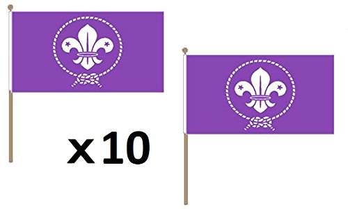 Drapeau Scouts Violet 45x30cm pour veillées de camp et grands jeux en forêt